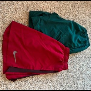 2 Pairs Mens Nike Running Shorts